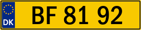 Trailer License Plate